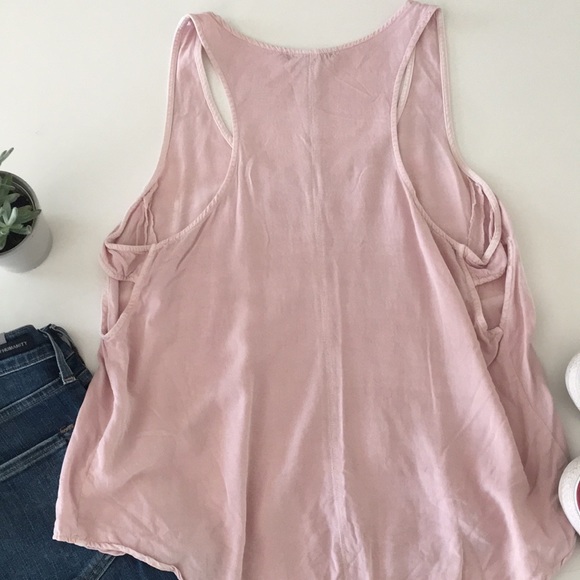 Staccato Dusty Rose Tank with Side Detail - Picture 4 of 4
